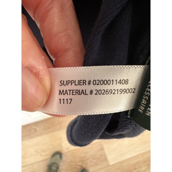 NEW Lauren Ralph Lauren Classics Navy Blue Boatneck Top Woman's Size 2X Nautical - Picture 10 of 10